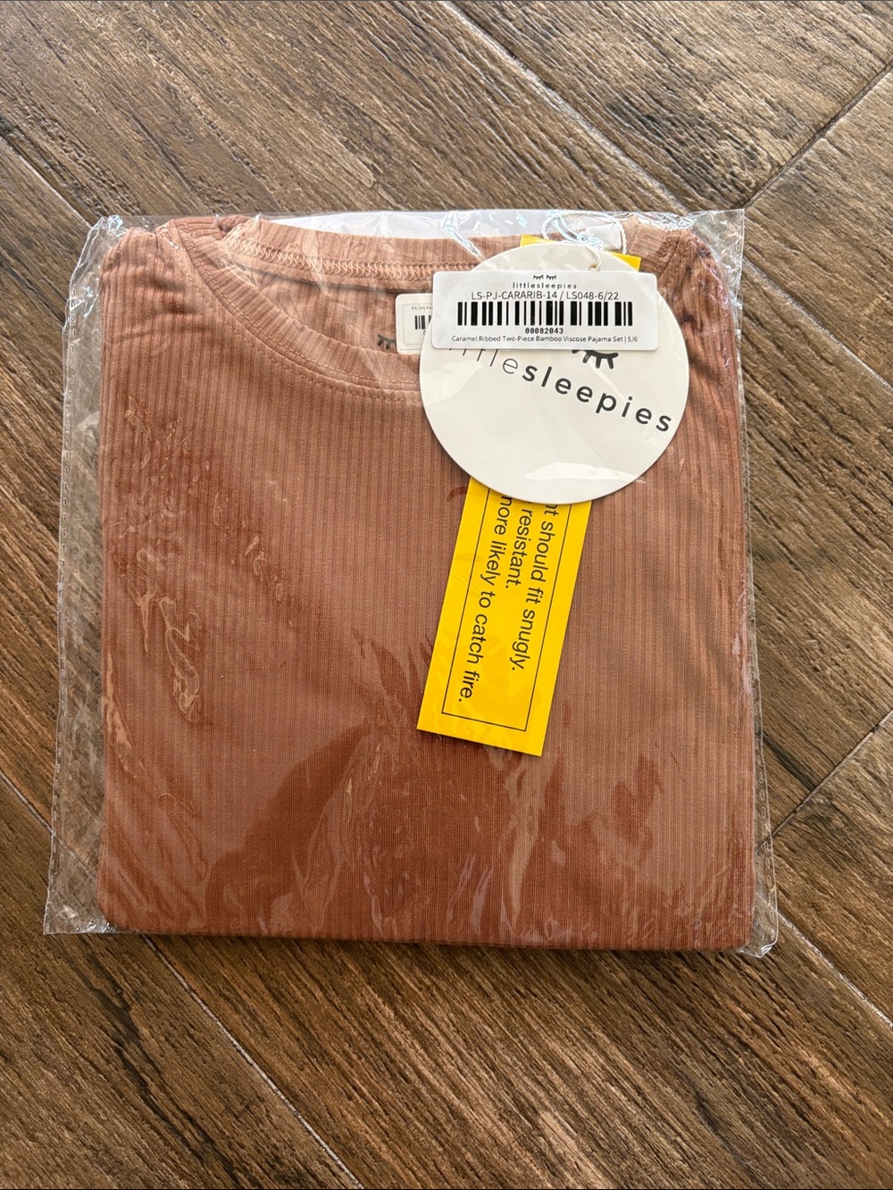NWT Little Sleepies Caramel Ribbed Pajama Set